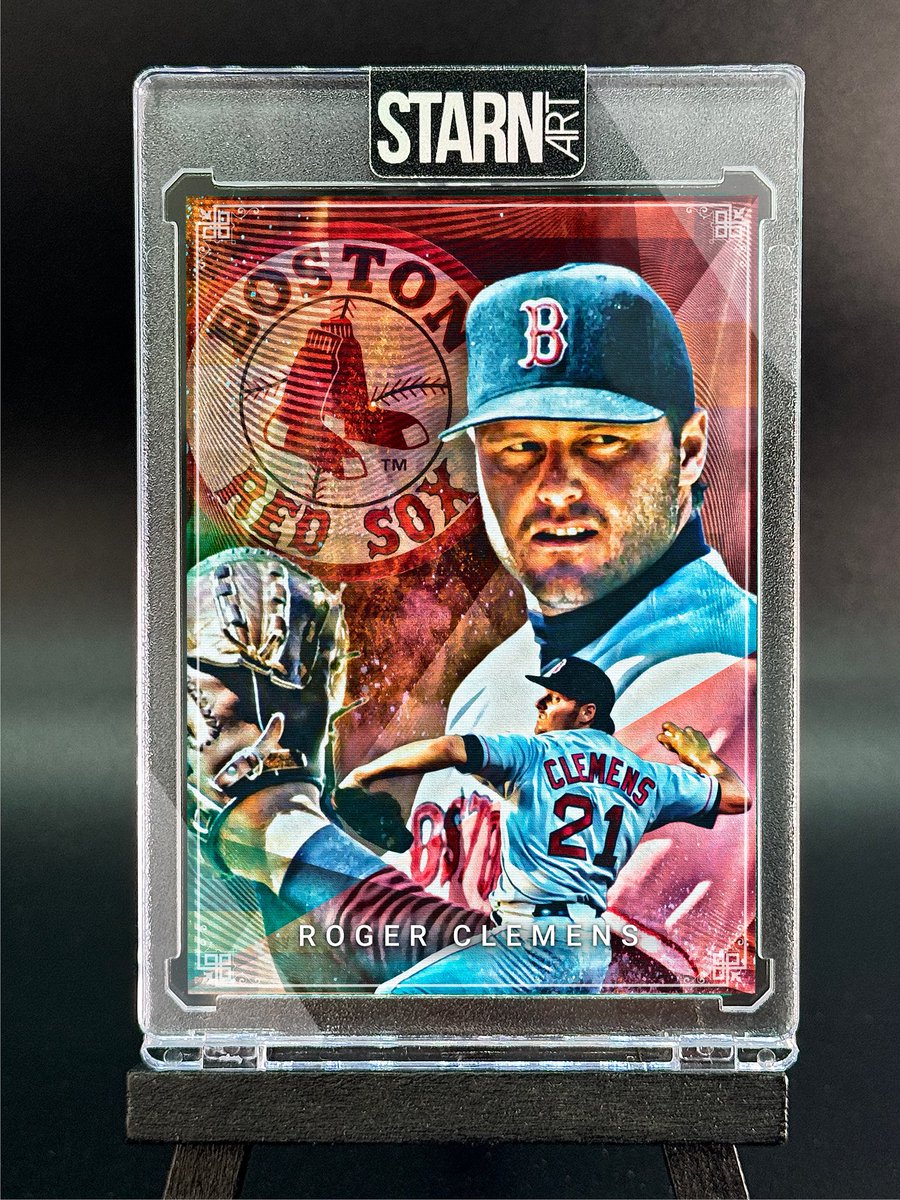 nickstarnart's tweet image. Roger Clemens Card Art - It was a lot of fun watching him pitch when I was a kid.