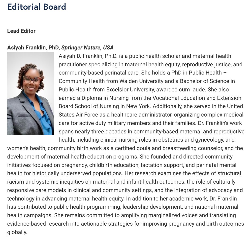 MarchandSurgery's tweet image. It's true - I've been canceled!
@BioMedCentral just kicked me off their editorial board for pointing out their newly hired "Lead Editor" is a DEI figure that’s NEVER PUBLISHED A PAPER - and received her Phd from an internet school last year!