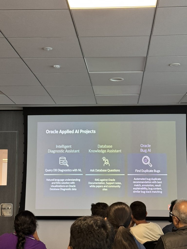 Sunil Tandan (@sunil_tandan) on Twitter photo Starting off #ocyatra2025 with <a href="/MikeDietrichDE/">Mike Dietrich</a> and <a href="/sandeshr/">Sandesh Rao</a> talking about evolution of database in the Autonomous and AI world!
<a href="/AIOUG/">All India Oracle Users Group (AIOUG)</a> #ocyatra #oracle Starting off #ocyatra2025 with <a href="/MikeDietrichDE/">Mike Dietrich</a> and <a href="/sandeshr/">Sandesh Rao</a> talking about evolution of database in the Autonomous and AI world!
<a href="/AIOUG/">All India Oracle Users Group (AIOUG)</a> #ocyatra #oracle