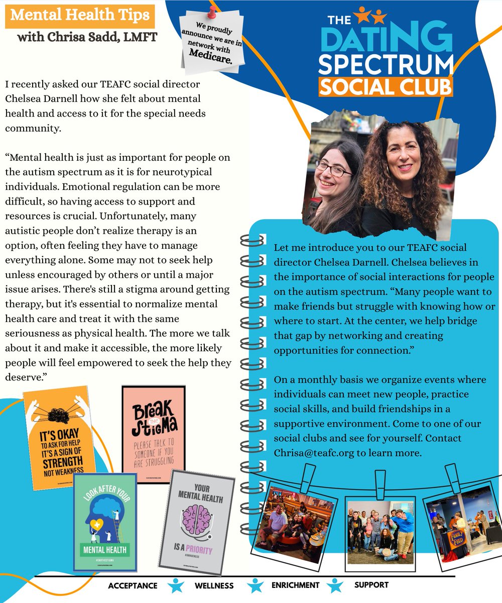 EdAsnerCenter's tweet image. 💌 Our July Newsletter is here!
Catch the latest on our $50K Matching Challenge, CampEd updates, and helpful mental health tips 💙
📬 Don’t miss the next one—sign up at TEAFC.org
#EdAsnerFamilyCenter #CampEd #MentalHealth #AutismSupport