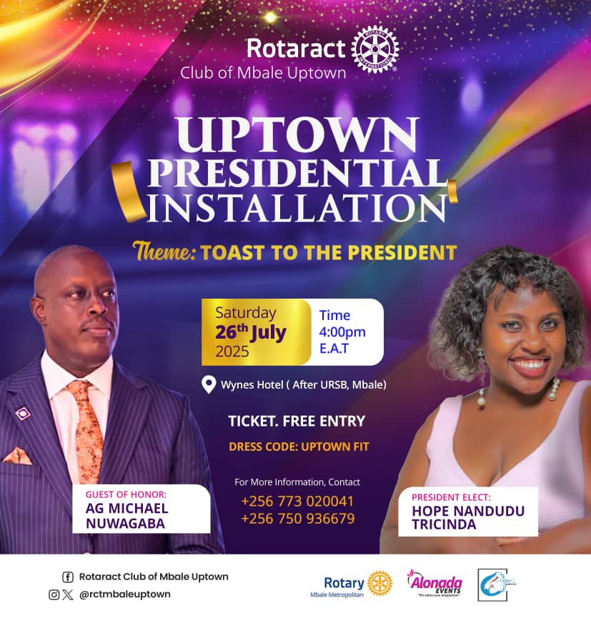 A few days to the Uptown Presidential Installation ✌️.

Join us on the 26th of July 2025 
#Uptownlife✌️ 
#UptownPresidentialInstallation👸