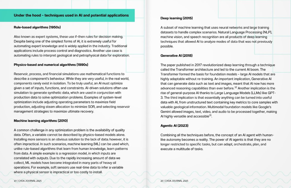 stevemccaff's tweet image. Good high-level overview on AI history in industry by CHOA board member Jimmy Jiang in the July CHOA journal. (link below)
I am generously curious how #EFT folks have been using AI to date? I have had success with:
- CC Transcript summary
- python coding (scrapers, data…