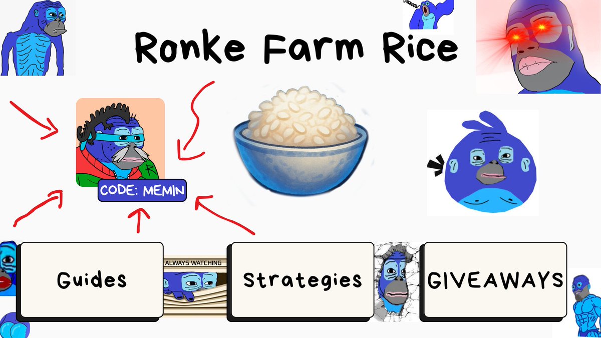 Maut0x's tweet image. @RiceFarmerRonke just launched referrals
I was an early tester & farming since Stage 2
Use my code if you’re jumping in:
👉 memin
👉 ronkericefarmer.com/?ref=memin
I’ll answer any questions you have!
Posting soon:
📋 Guides
💡 Strategies
💰 Giveaways
$Ronke SZN!