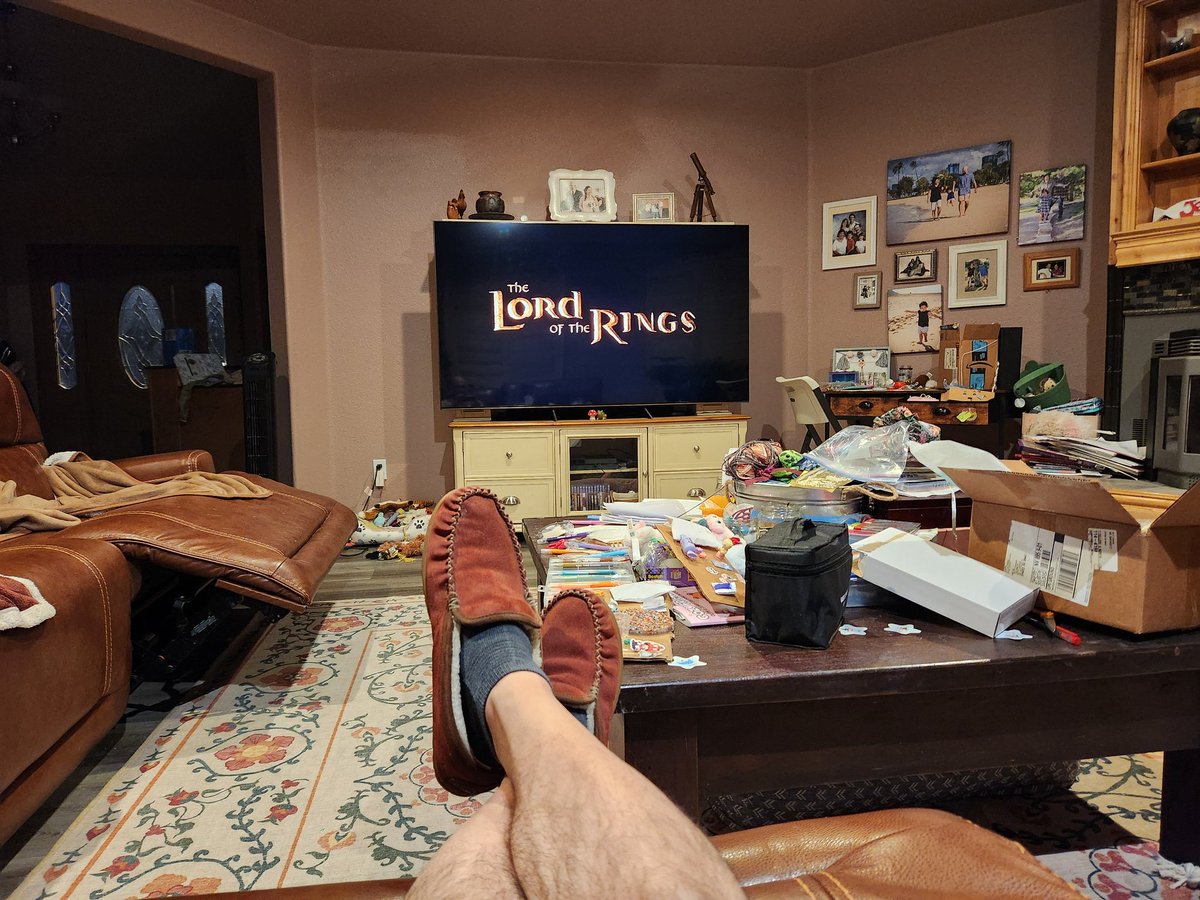 My birthday tradition. I watch LOTR trilogy. The extended version, of course!