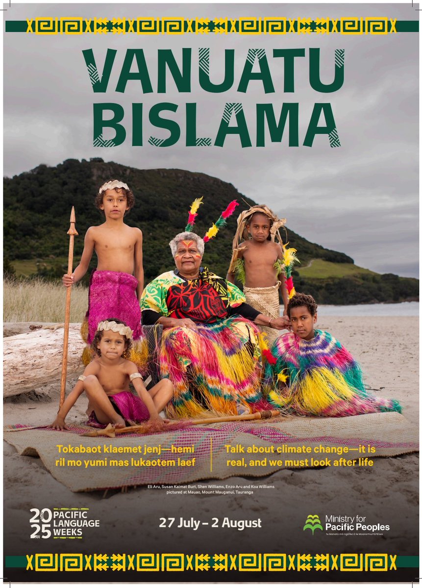 📣🌺🇻🇺  A Historic First for New Zealand!
Are you ready, Ni-Vanuatu? You should be! Bislama Language Week is now official and will be celebrated for the first time ever in New Zealand! The countdown has begun!
#LanguageLearning #vanuatu #aotearoa #Bislama #culture #NewZealand