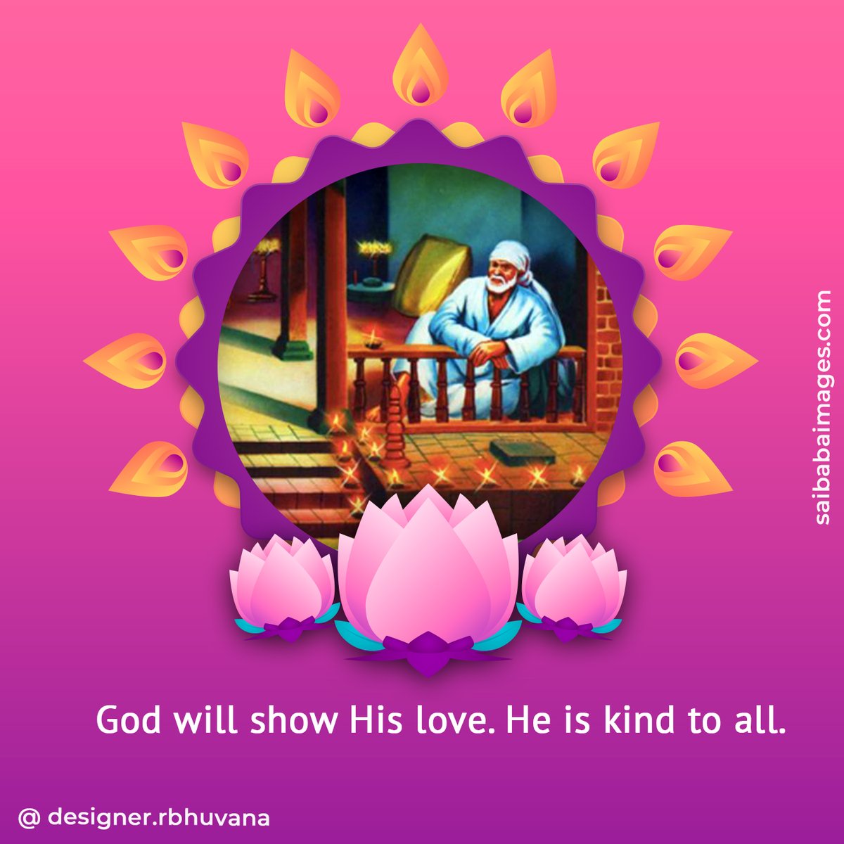 saiyugnetwork's tweet photo. Sai Baba Picture of the Day (POTD)- Not every moment requires strength, some just need surrender.

#SaiBabaPOTD #OmSaiRam #SaiCarriesMe #FaithAndPatience
#ShirdiSaiBaba #BabaIsWithYou #DailySaiBlessings #SaiGrace
#LetGoAndTrustSai #SaiHeals #InnerPeaceWithSai #FeelingGoodWithSai https://t.co/124tIo5uXa