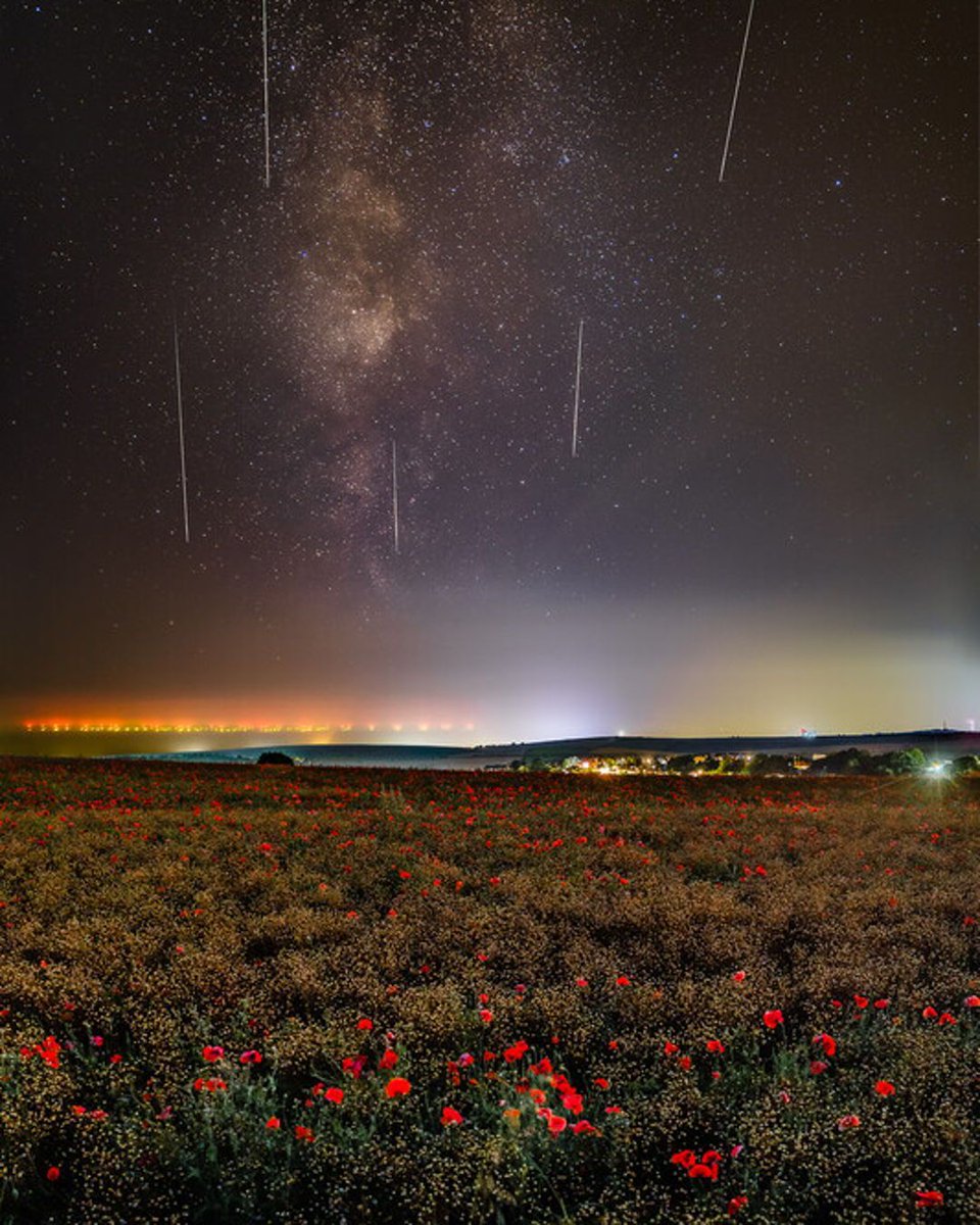 Poppies, the Milky Way and a meteor shower. 

This shot from <a href="/brighton_photo/">Michael Steven Harris Photography</a> is proper Midsummer Magic! 

📍 The Bostle, Woodingdean