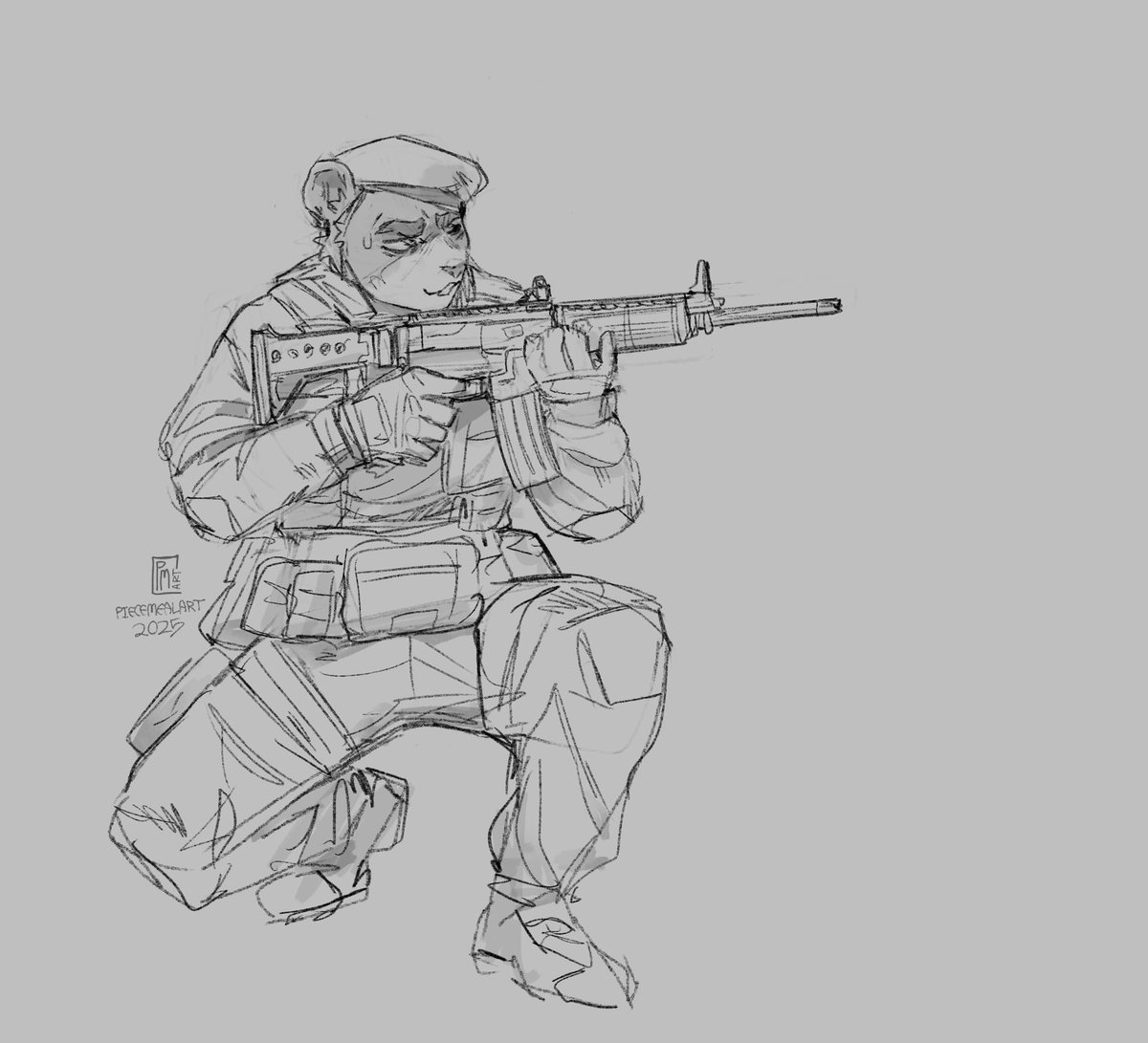 AnthroCurator's tweet image. Get out of here, S.T.A.L.K.E.R! Yasir as a blue eagle mercenary. Art by
@Piecemealart
Re-upload last post was compressed into eternity ):