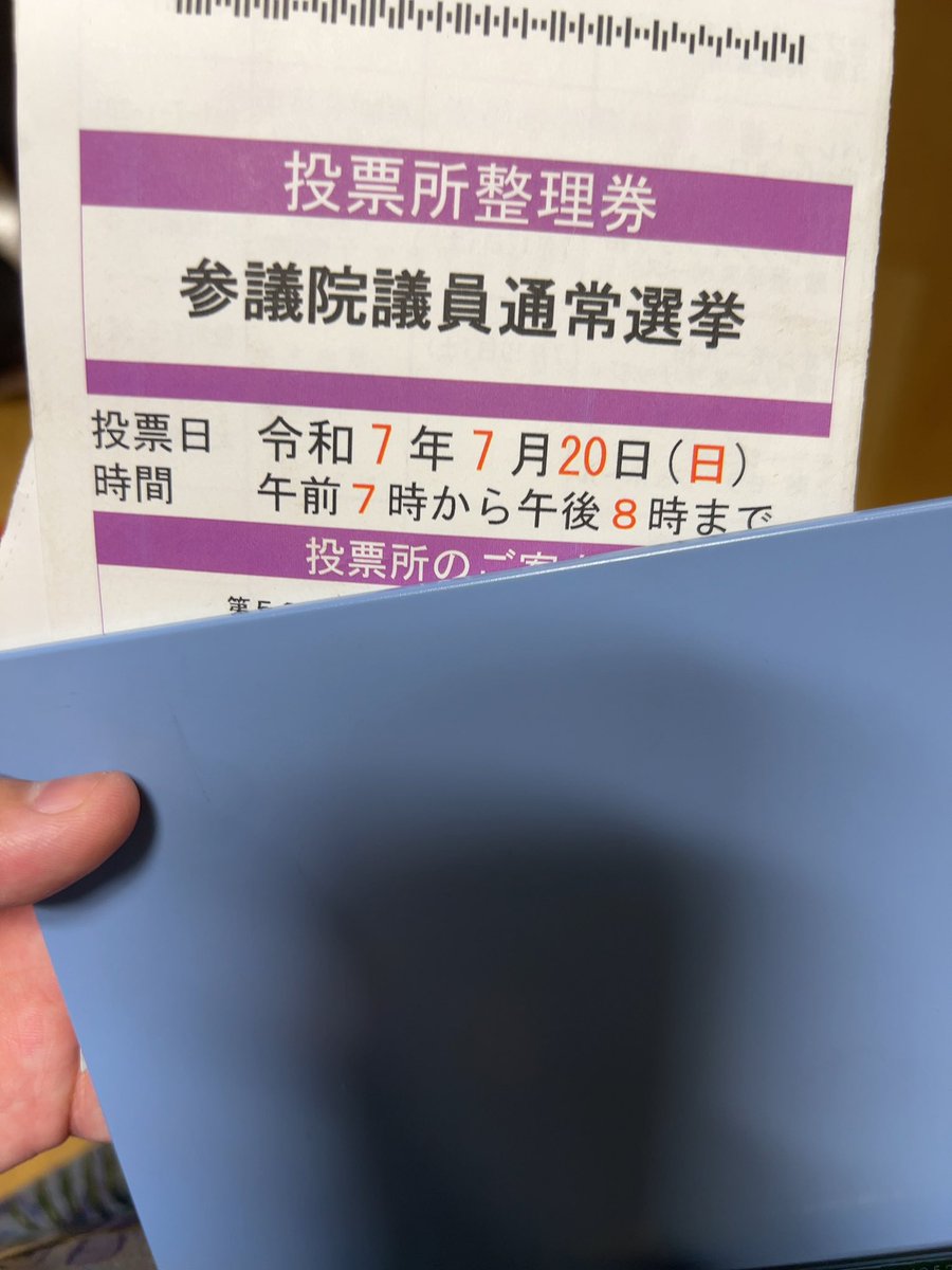 投票行った。ちゃんとね