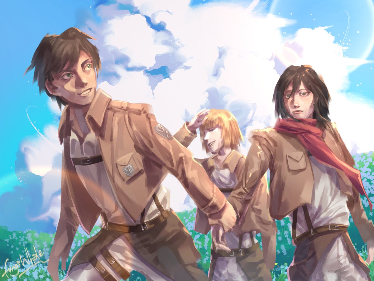 Just teenagers going home.
#digitalart #illustraion #AttackOnTitan #ErenJaeger #MikasaAckerman #arminarlert