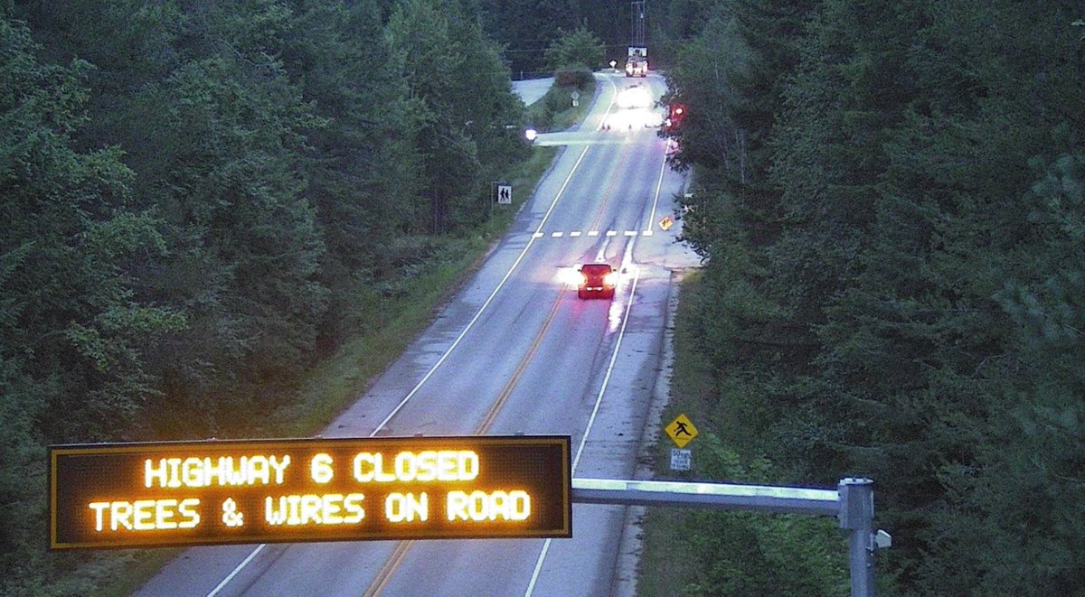 DriveBC's tweet photo. ⛔️#BCHwy6 Highway will remain closed overnight due to trees and wires down west of #BCHwy3A.
Detour available for passenger vehicles via Pass Creek Rd.
ℹ️https://t.co/4WHqwQqZtc
#SouthSlocan #CrescentValley #PlaymorJunction https://t.co/f5nG3IakLM