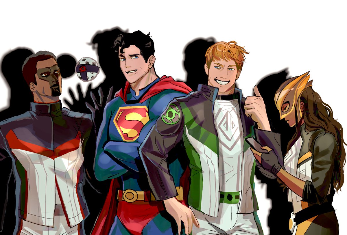 #JusticeGang #GreenLantern 
#Guygardner #MisterTerrific #Hawkgirl #Superman
