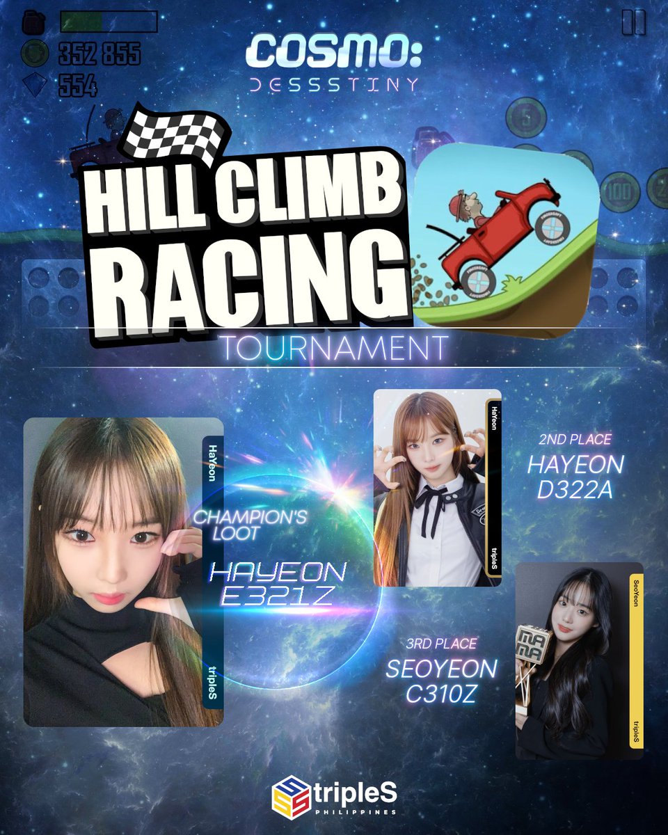 triplesphofcl's tweet image. [🕹️]

Brush past your foes and rule great distances in Hill Climb Racing 🛞

REGISTER HERE: bit.ly/44sNGQl

#tripleS #트리플에스 #トリプルS #Seoyeon #Hayeon #DeSSStiny