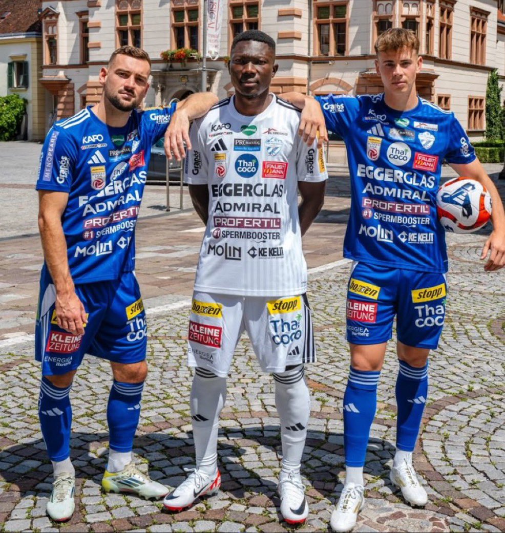 The annual TSV Hartberg jersey show from the #Austria #Bundesliga. Not quite enough sponsors, IMO.