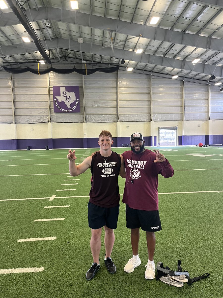 Josh Wood (@jbwood_7) on Twitter photo #PRAISEJESUS After a great camp, and a great conversation with <a href="/IamCoachWash/">Correy Washington</a> I am blessed to announce I have received an offer from McMurray University!
<a href="/CoachMac_Canyon/">Coach Mac</a> <a href="/CoachEPitts/">Coach Pitts</a> <a href="/McMURRYFOOTBALL/">McMURRY FOOTBALL</a> <a href="/CoachNealMcM/">JORDAN NEAL</a> #PRAISEJESUS After a great camp, and a great conversation with <a href="/IamCoachWash/">Correy Washington</a> I am blessed to announce I have received an offer from McMurray University!
<a href="/CoachMac_Canyon/">Coach Mac</a> <a href="/CoachEPitts/">Coach Pitts</a> <a href="/McMURRYFOOTBALL/">McMURRY FOOTBALL</a> <a href="/CoachNealMcM/">JORDAN NEAL</a>