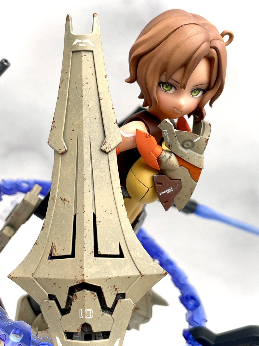 Blaze_On_Bloom's tweet image. SOL ロードランナー 砂漠戦仕様
完成しました〜✨️ヽ(´▽`)/
また最高のSonic Operation Ladyを作ってしまった(✌︎˙˘˙✌︎)
素体をBlock1.5Lに換装
装甲はサンドカラーでラップ塗装してます
ウェザリングや汚しとは違う独特の質感になってるのがいい感じ
(1/5)
#メガミデバイス
#コトブキヤ