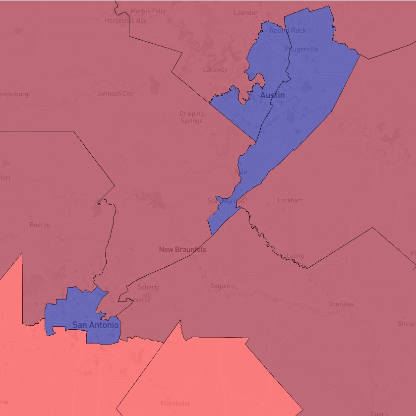 BrianLewisSD's tweet image. President Trump's requested 30-8 Texas map.
Five Democrats are drawn out and placed in deep red districts, they are:
Julie Johnson (CD-32)
Lizzie Fletcher (CD-7)
Sylvia Garcia (CD-29)
Henry Cuellar (CD-28)
Vicente Gonzales (CD-34)
