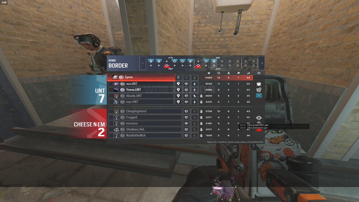GGS to Cheese 'N Em, lost 2-1 in some great games, had to unfortunately not play in game 2 due to a family emergency, Love my guys for our fight against a great team, and Im looking forward to next week 🙂