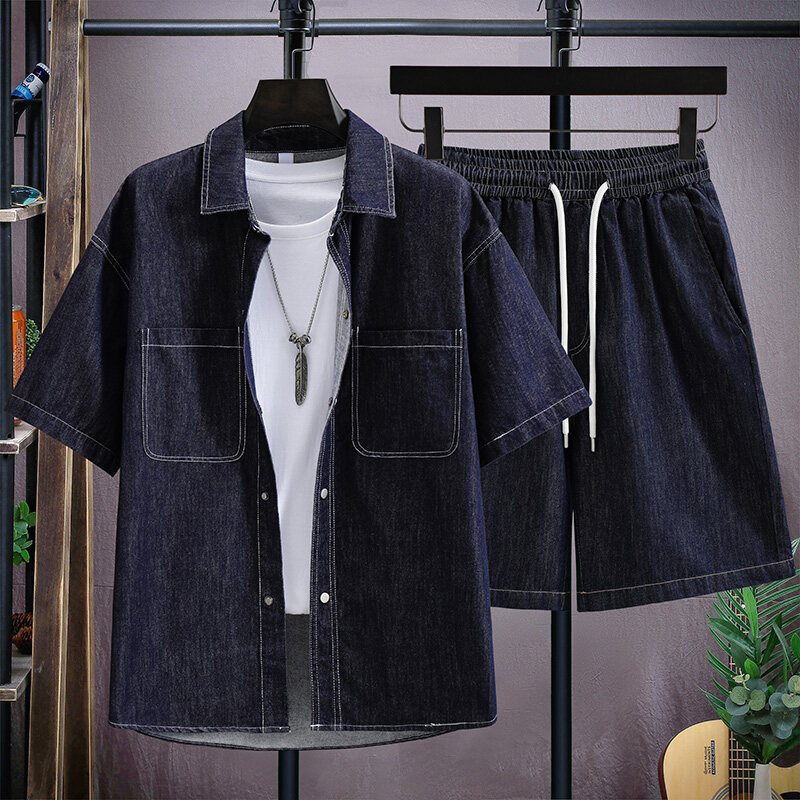 SSujansn47155's tweet photo. Men's 2025 Classic Denim Shirt &amp; Shorts Set - 75% Cotton, Breathable &amp; Sweat-Absorbing Summer Outfit​ M-4XL
Price Now: USD 43.91
🔗Click &amp; Buy: https://t.co/OBqPdpfepI

#denimshirt #mensshirt https://t.co/JcpFJHTXoN