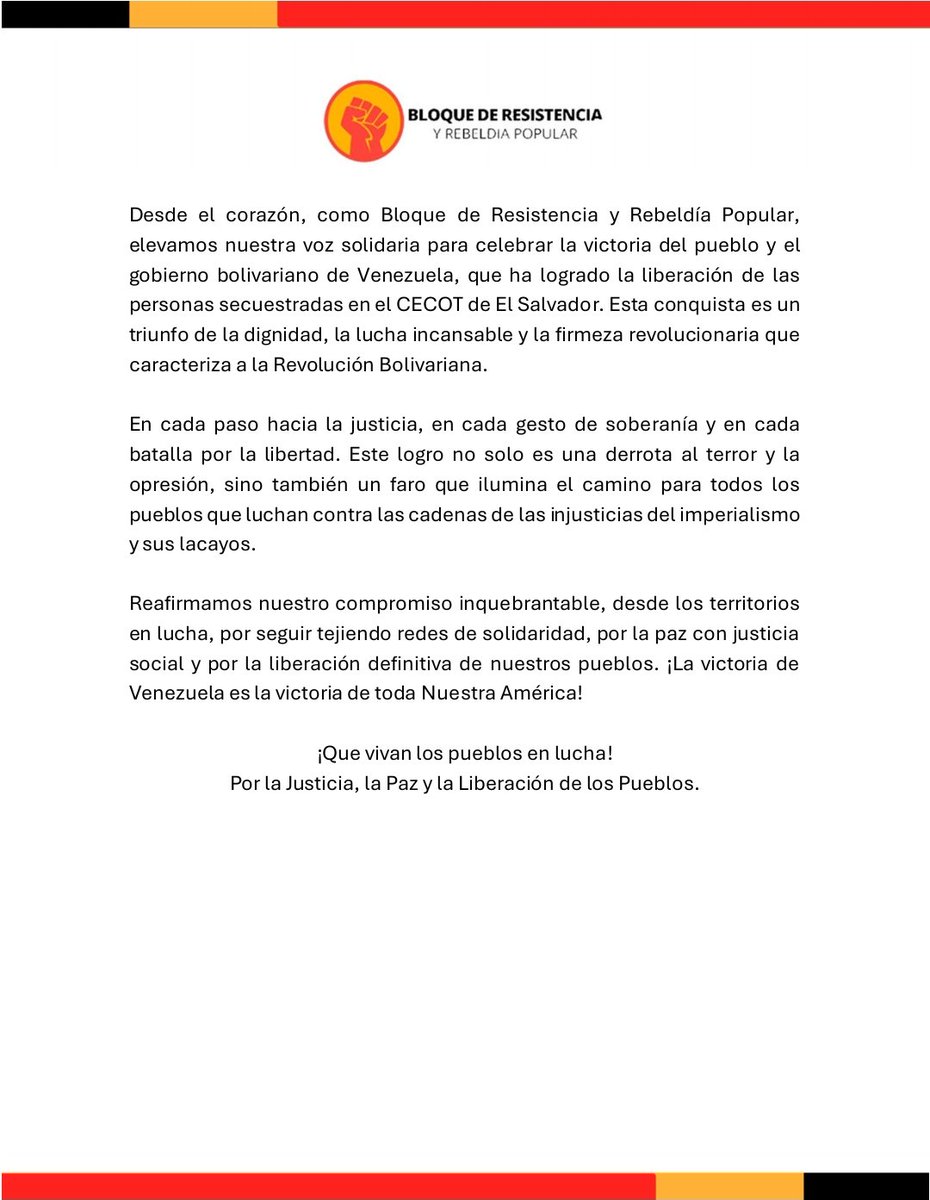 Bloque de Resistencia Y Rebeldía Popular (@bloque_rp) on Twitter photo 