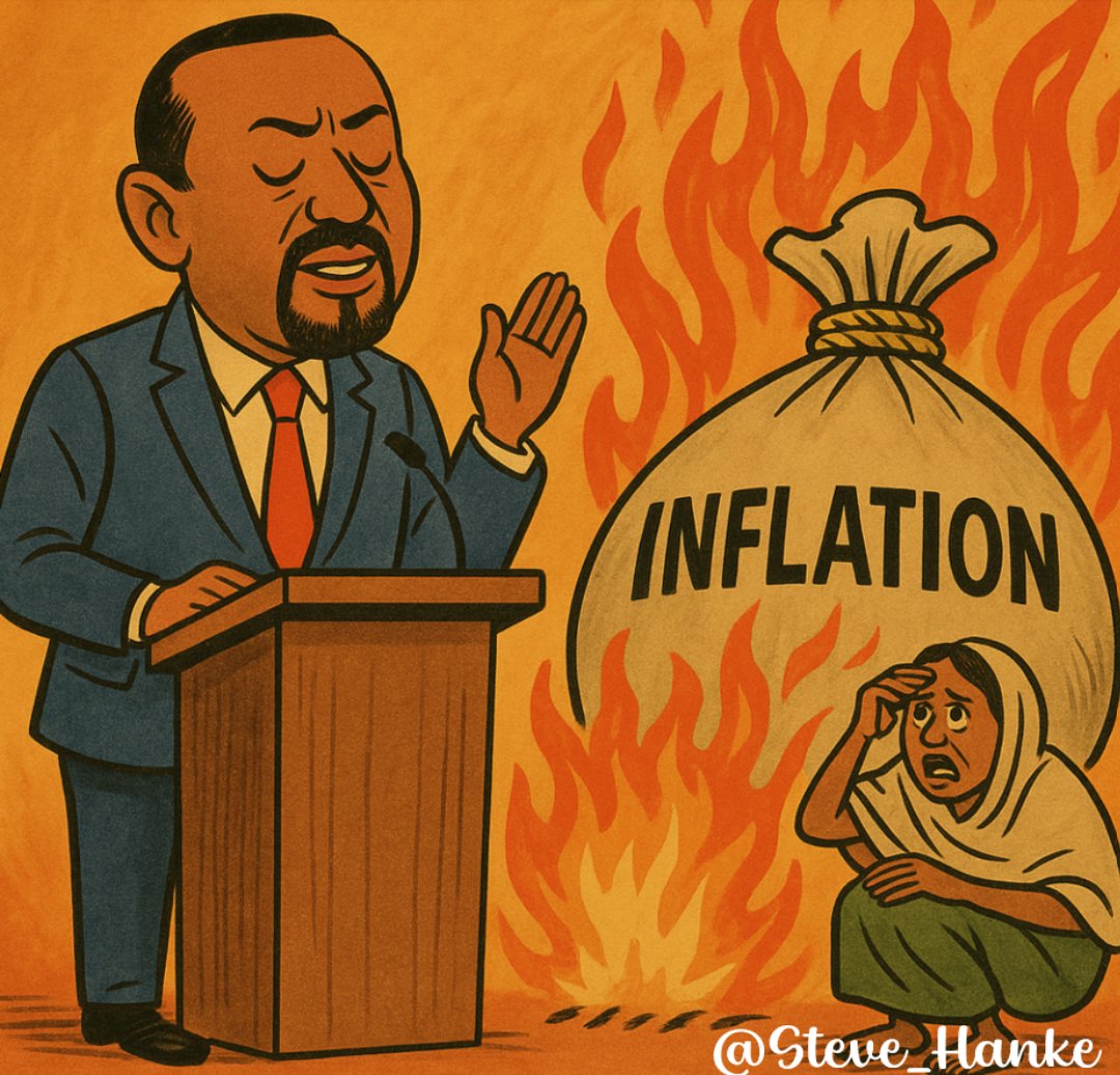 #EthiopiaWatch🇪🇹: Inflation continues to PUNISH Ethiopians.

Using high-frequency data, today, I accurately measure Ethiopia’s inflation at 41%/yr — nearly 3x higher than the latest, INACCURATE official inflation rate of 14.4%/yr.

PM ABIY AHMED = ARROGANT, INCOMPETENT &amp; CORRUPT.