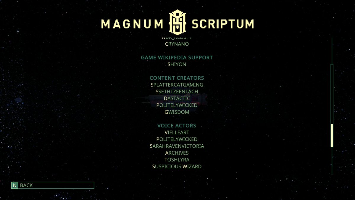 Thanks for the opportunity! Enjoy the game, and excited for more things as they come~