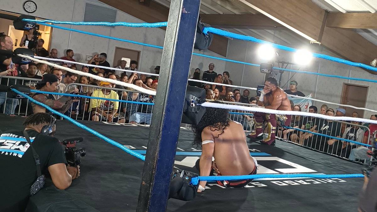 Cjellio's tweet photo. WHAT A MATCH
Mustafa Ali wins, but my goodness, what a week for Quintero. Wrestles Kazuchika Okada and Mustafa Ali. Future is bright. Ali would know.
#CSWHeat #ChiStyle @Tharealquintero @MustafaAli_X https://t.co/eiMKgqIrUz