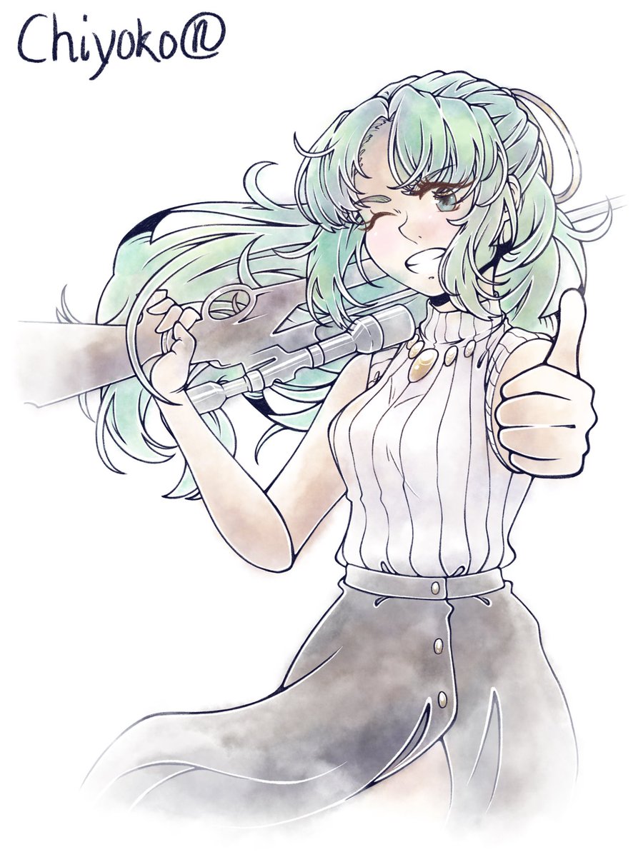 Chiyokoarts's tweet image. This scene is still so badass! Shion just casually whipping this out like it’s another Tuesday..
#nezumivastream #sketch #digitalart #higurashi