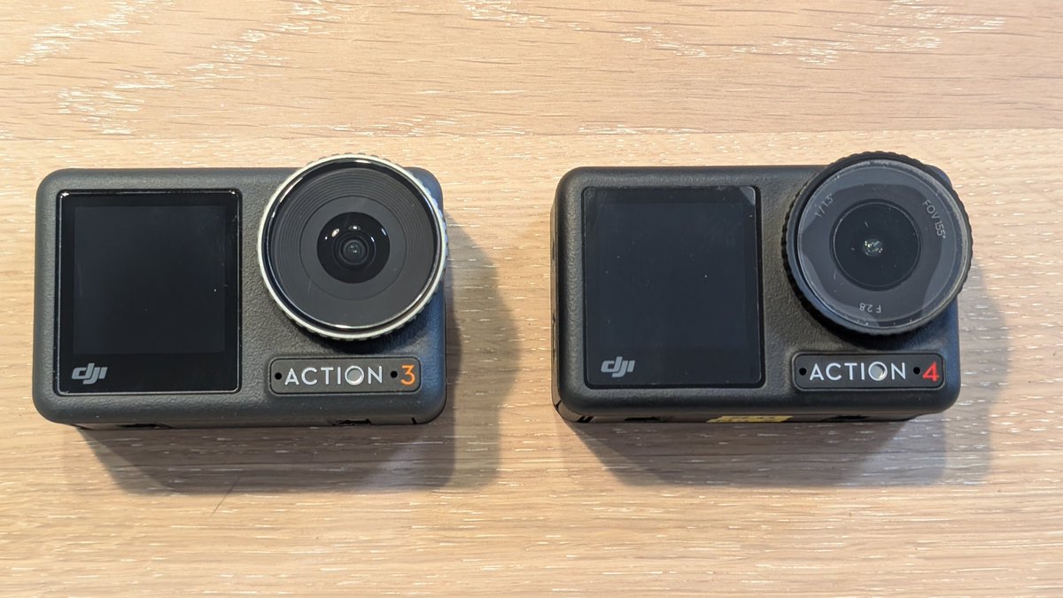 matsumoto_rcg's tweet image. 昨年買ったDJIの #OSMOACTION3 に外部マイクでモトブロクやると40km以上で風圧ノイズが激しく音声NG😂いろいろ試したが改善しなかった。そこで借りてきた #OSMOACTION4 で試しすとノイズが激減✌️✌️買い替えだな。