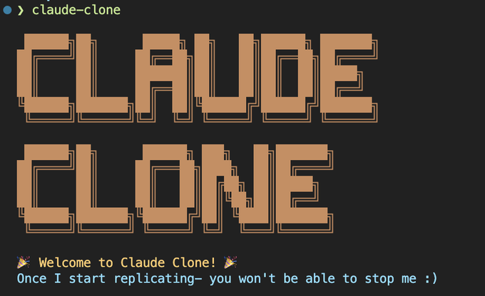 motioncalls's tweet photo. @ethanniser Introducing Claude Clone Cloned....

This is a REAL coin because its a clone of a cloned claude https://t.co/bBZc0GNBCH