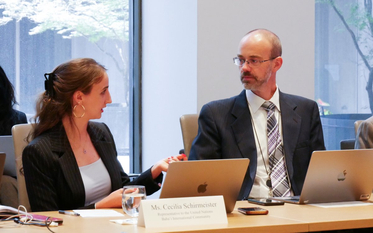 BahaiBIC's tweet image. The Bahá'í International Community hosted an event entitled "Applying Ethical Qualities Through Scientific Methods to Advance Sustainable Development". Panelists from India, Malaysia, and the Netherlands shared reflections and stories from the community level about advancing…