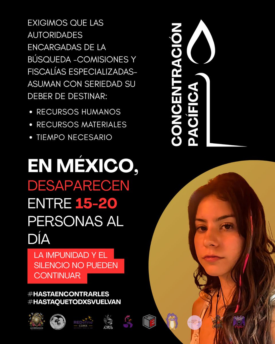 shiv_124's tweet photo. PRENDE UNA VELA POR
ANA AMELÍ GARCÍA GAMEZ Y LAS PERSONAS DESAPARECIDAS EN MÉXICO

POR FAVOR RT

#TeBuscamos #HastaEncontrarles

#hastaquetodosvuelvan

#nosqueremoslibrespresentesysinmiedo https://t.co/HWAJ24hBJH