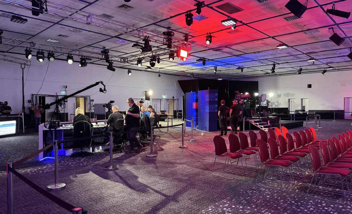 CaseyBriggs's tweet image. Final rehearsals at the tally room in Hobart. Full #tasvotes results coverage across the ABC tonight from 6pm. See you then xx