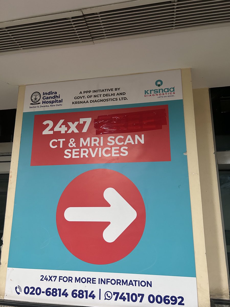 Kejriwal made CT Scan and MRI free in all Delhi.

BJP came and taped the word 'Free' 🤣

Congrats Delhiites, you deserve this. 🥳