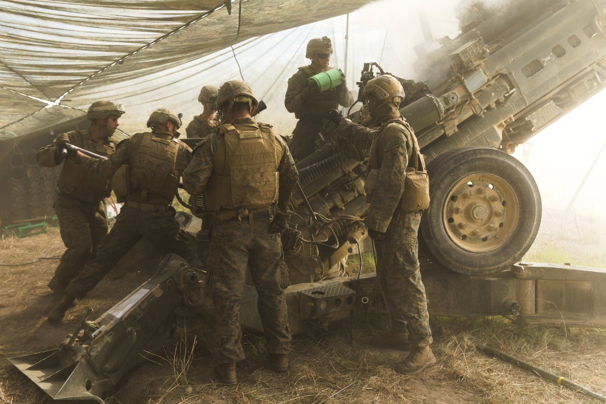31stMeu's tweet image. 馃搷Queensland, AU, July 13, 2025.
U.S. Marines with BLT 1/7, 31st MEU, conduct an M777 towed 155mm howitzer 15-round fire mission as a part of #TalismanSabre25.
(@USArmy 馃摳 by MSgt. Matthew Keeler)
@DefenceAust @USEmbAustralia
@USMC @DeptofDefense
#Lethality #Readiness #TS25