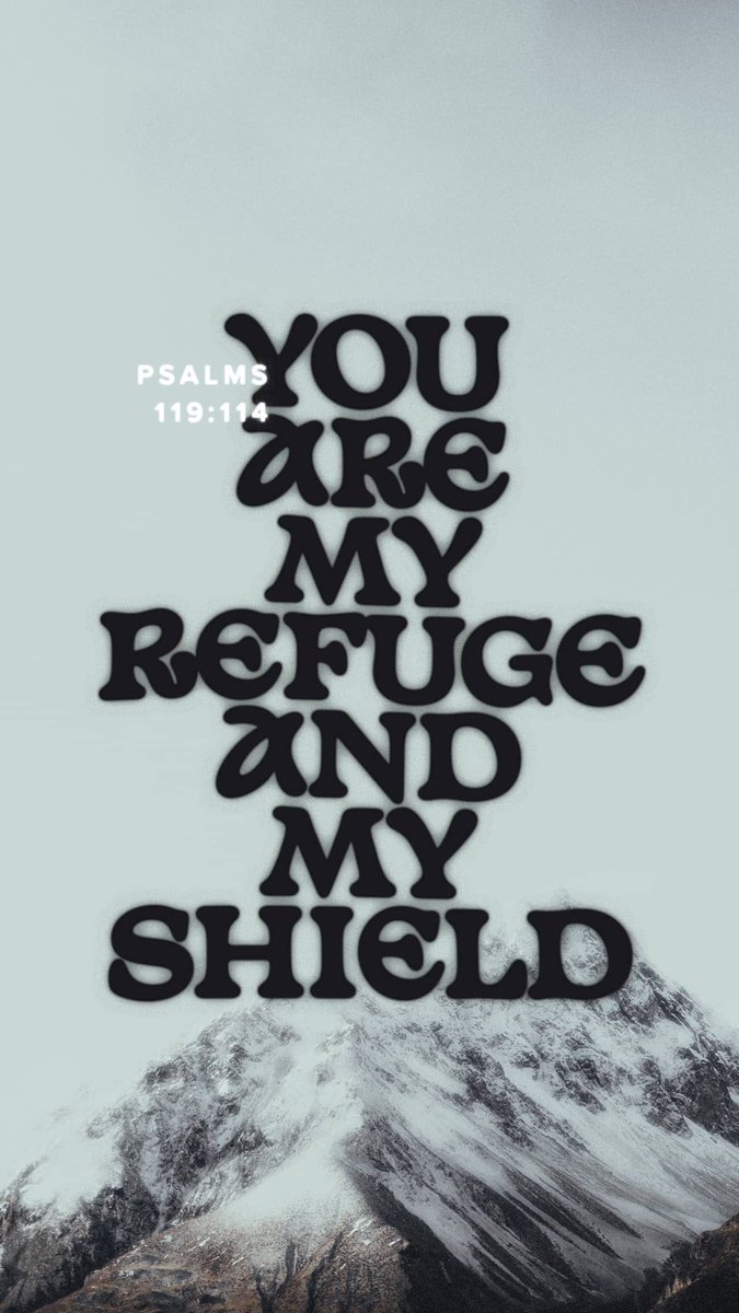 CRY_P_TO2's tweet image. “You are my refuge and my shield; I have put my hope in your word.”
Psalms 119:114 NIV