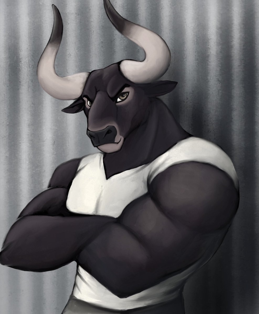 A quick Artfight attack on VicekillX of their Aurochs, Roman!
