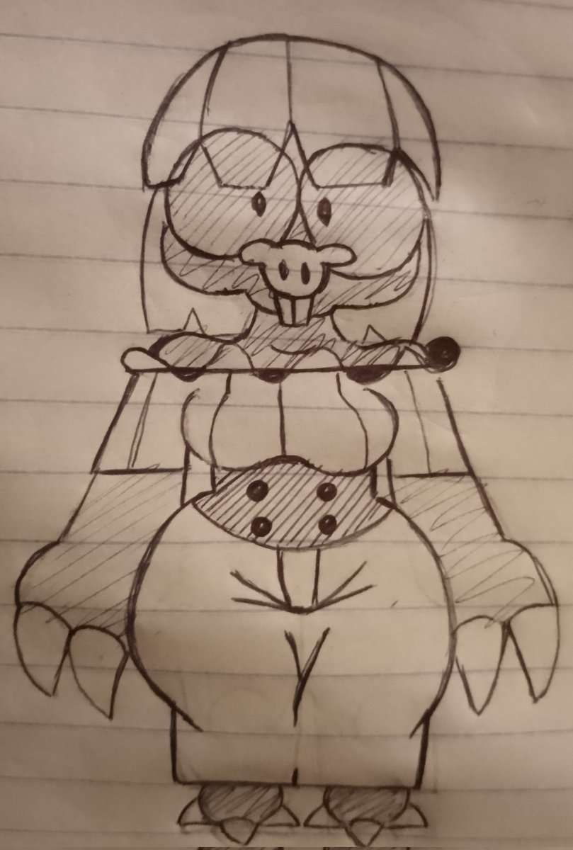 DoDosart's tweet image. Dibujito de chica topo para no dejar morir la cuenta