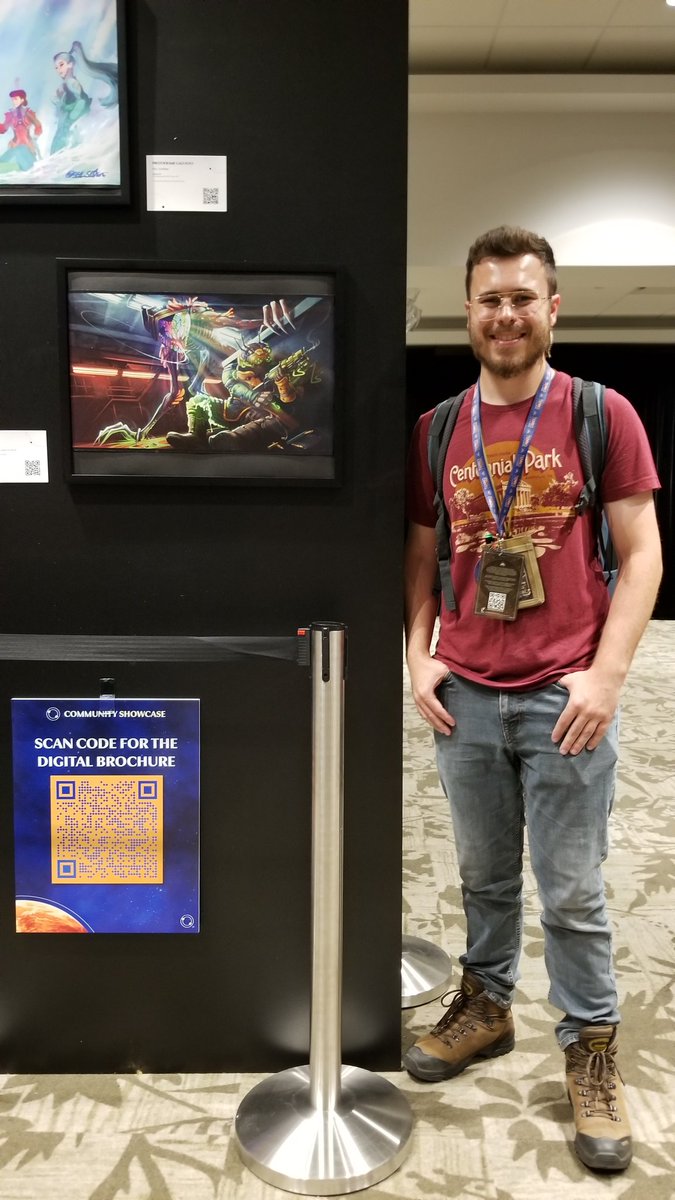 NiffBlueGriff's tweet image. YAY! 🎉 I got to see my submission in person at #tennocon2025 🥳 It was a very fun first day. Can't wait to see what else there will be tomorrow 👀
#warframe #tennocreate #tennocon