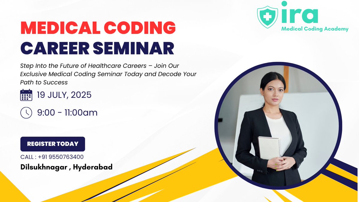 IraCoding's tweet image. IRA MEDICAL CODING ACADEMY 
Address: 1st Floor, KK Arcade, Plot No 9-16, opp. Konark Theatre Lane, Lalitha Nagar, Dilsukhnagar, Hyderabad, Telangana 500060
#MedicalCodingDilsukhnagar  
#DilsukhnagarMedicalCoding  
#MedicalCodingInstitute  
#MedicalCodingTraining  
#BestMedical