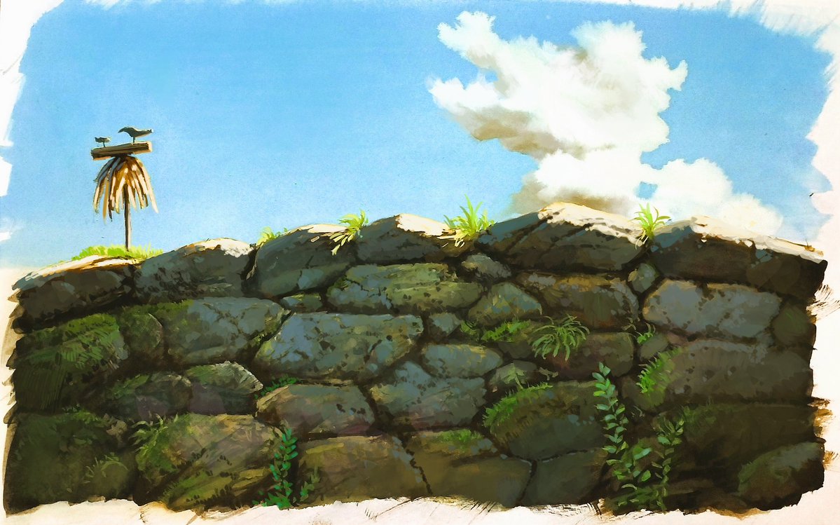 hoseki_raito's tweet image. mononoke hime study
background art
#art #painting #ghibli