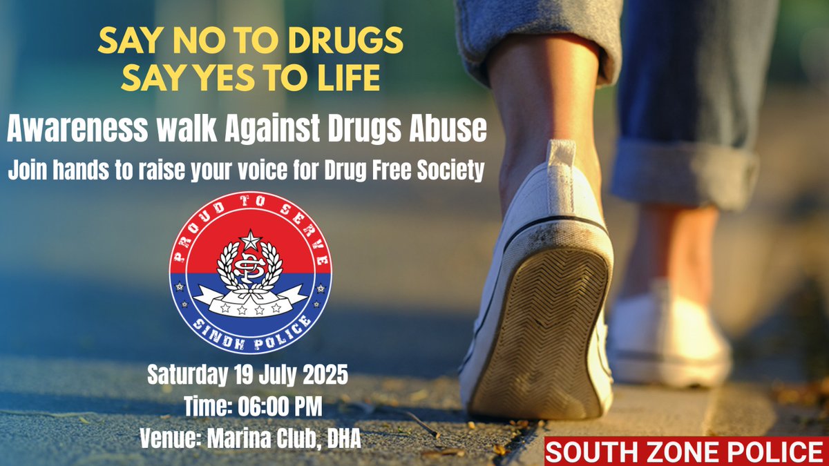 SouthDig's tweet image. Awareness walk against drugs abuse by South Zone police
#narcotics #asadraza #southdig #mediacellsouth #southzonepolice #dhakarachi #karachipolice #sindhpolice #SindhGovt