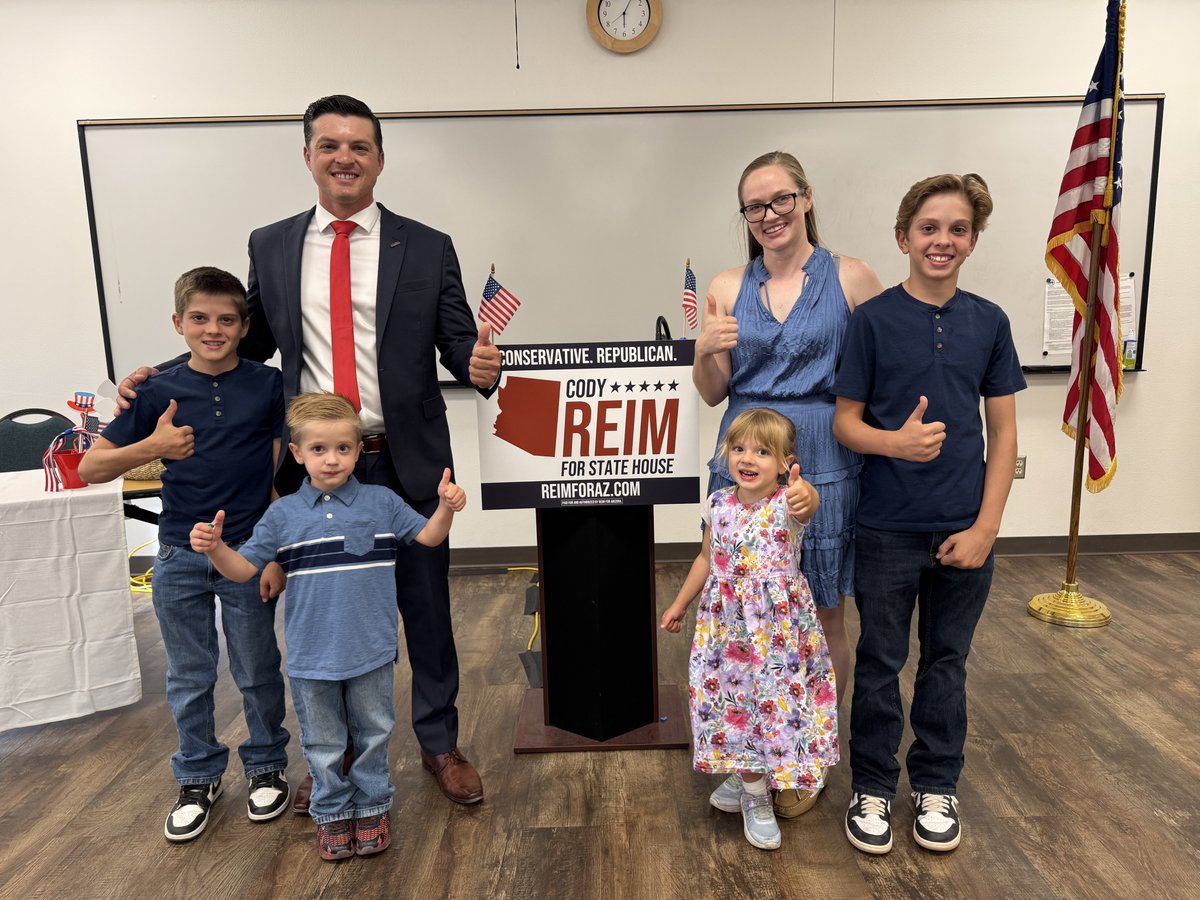 Ready to make Arizona conservative again in 2026! 

If you’d like to help get me on the ballot and haven’t signed the petition yet, please visit ReimForAZ.com