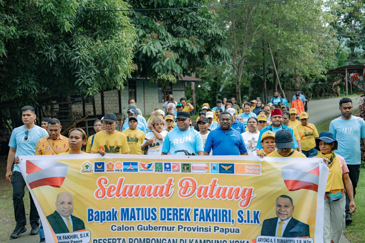 matiusfakhiri's tweet photo. Pagi yang penuh semangat dan kebersamaan! Kami melangkah bersama dalam Jalan Sehat sekaligus berdialog langsung dengan masyarakat Kampung Yoka. Kebersamaan ini semakin lengkap dan dibukanya pelayanan kesehatan gratis, bentuk nyata perhatian kami terhadap kesejahteraan warga. https://t.co/Pvd92UDqKG