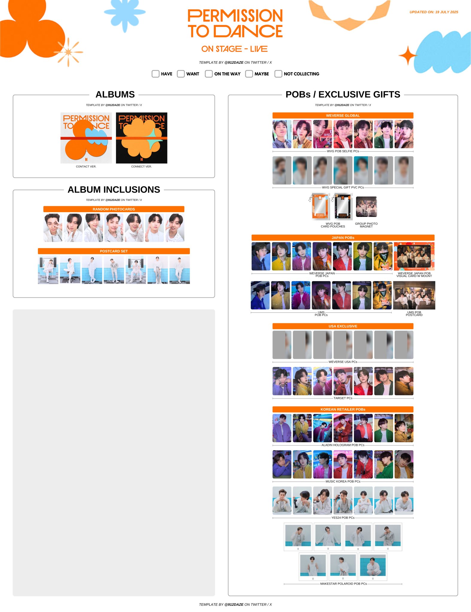 テテコンプリートセットPERMISSION TO DANCE 特典　V BTS PERMISSION TO DANCE ON STAGE in THE US + Special Gift
