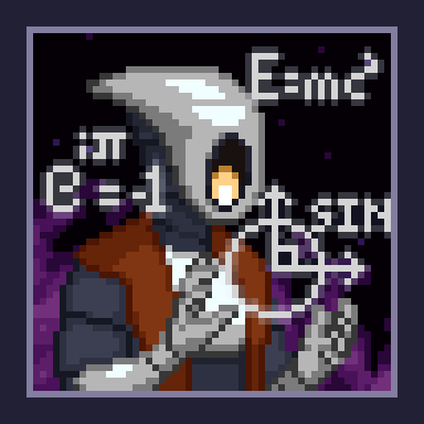Degranon's tweet photo. What is a sin, if not ±√(1 - cos²)

#starbound #pixelart #portrait https://t.co/TkD6s91CZ9