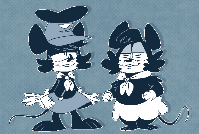 EeyorbEdgelord's tweet image. Winnie & Willamina, but in a different palette
