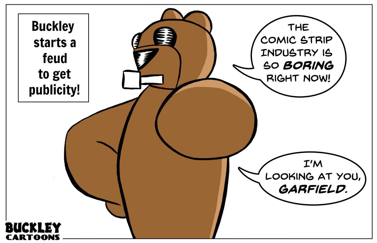 BuckleyCartoons's tweet image. #Feud #Publicity #Boring #Cartoon #Industry #Garfield