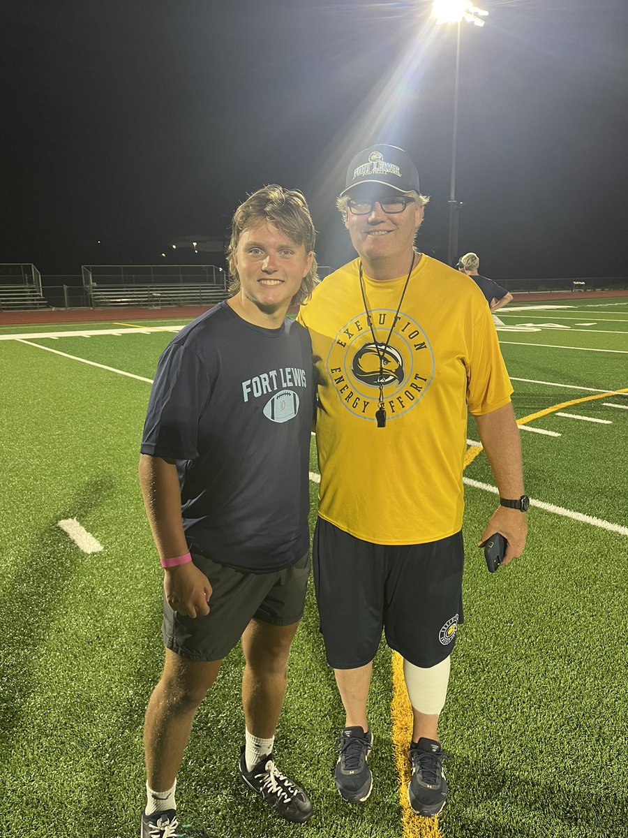That you <a href="/FLCFootball/">FLC Football</a> for hosting their pospect camp tonight! And special thanks to <a href="/Coach_SBrown/">Spencer Brown</a>,  <a href="/GrindeScot76154/">Scott Grinde</a> and <a href="/FLCCoach_Cox/">Johnny Cox</a> for coaching me up tonight!