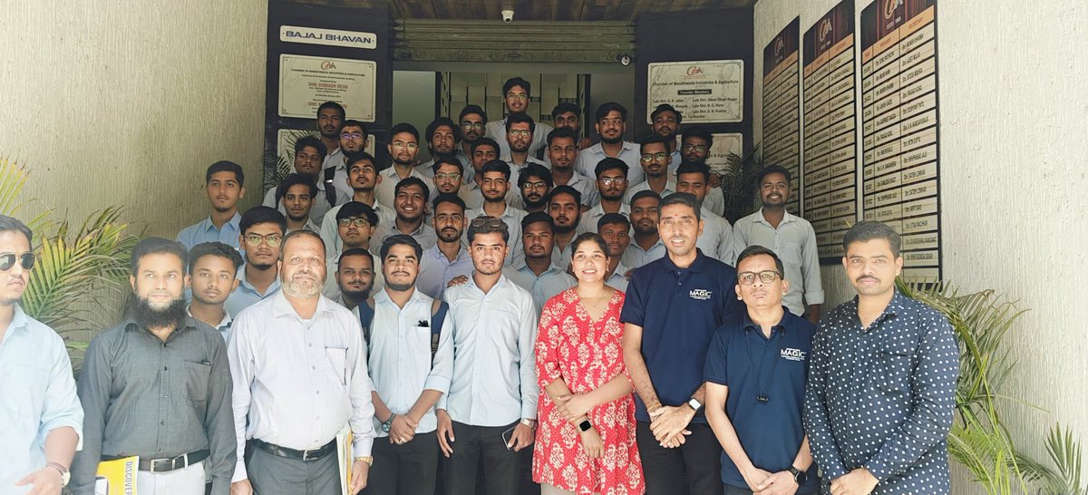 MAGICIncubation's tweet image. Enthusiastic B. Pharm Final Year students of Y.B. Chavan College of Pharmacy, Aurangabad an ecosystem partner institute of MAGIC, visited MAGIC office for a field visit on 15th & 16th July 2025.
This visit was part of the Innovation Council activities to foster entrepreneurial…